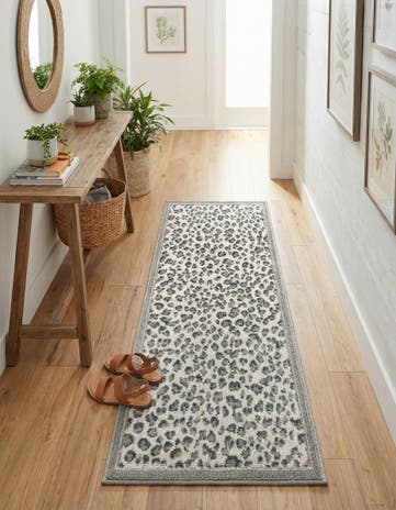 Gray Savannah Runner Rug