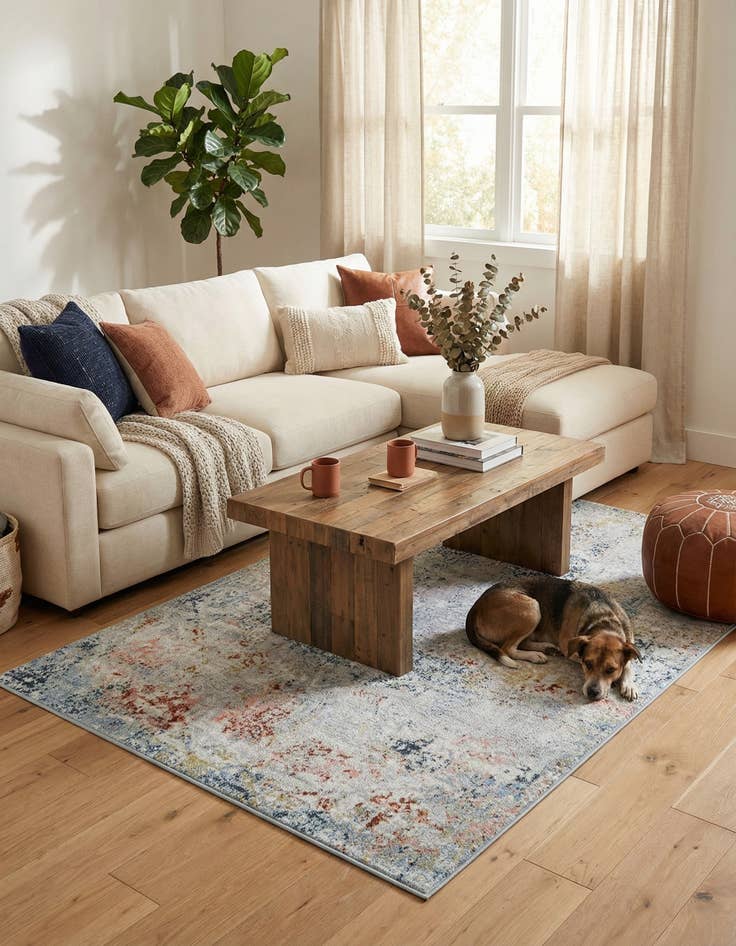 Detail image of 4' x 6' Kamala Washable Rug