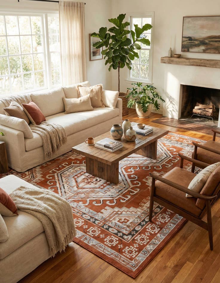 Detail image of 12' x 12' Charlotte Square Rug