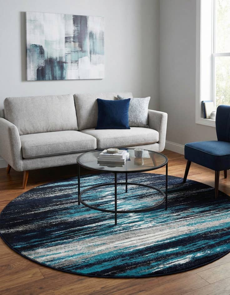 Detail image of 6' 1 x 6' 1 Metropolis Round Rug