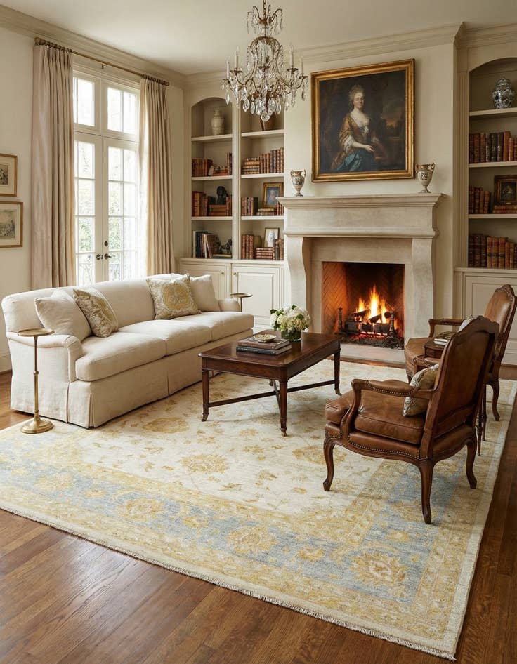 Detail image of  8' 6 x 11' 4 Ziegler Wool Rug