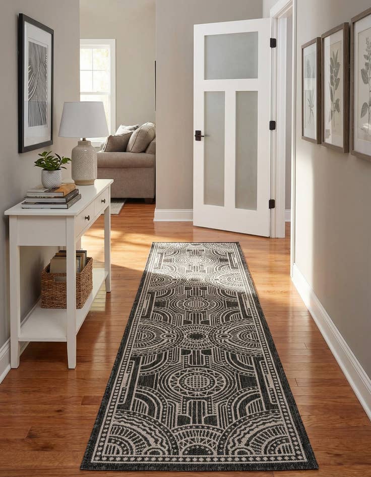 Detail image of 2' x 8' Easy-Clean Traditional Indoor / Outdoor Runner Rug