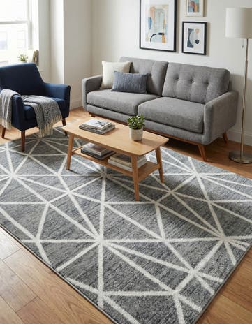 4' x 6' Lattice Trellis Rug