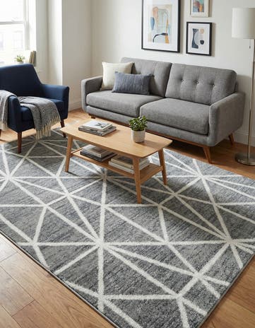 4' x 6' Lattice Trellis Rug