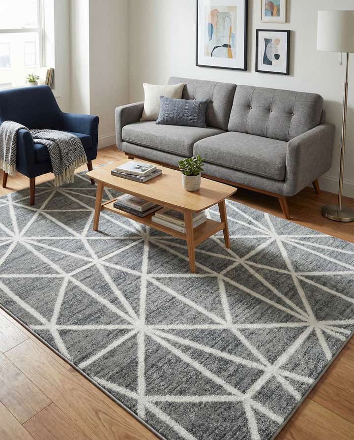 4' x 6' Lattice Trellis Rug