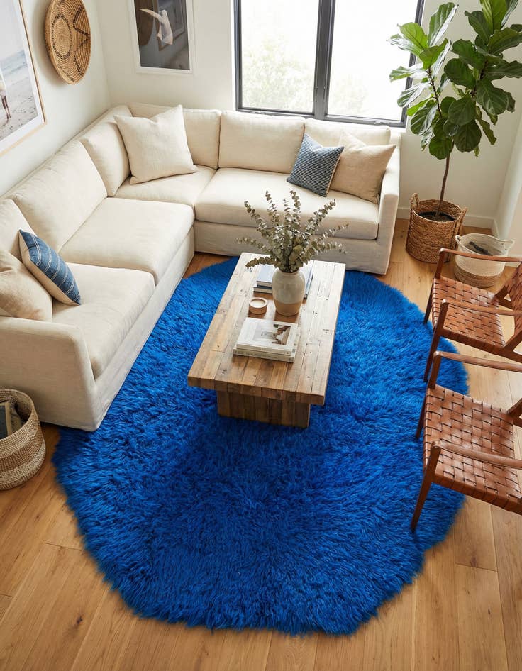 Detail image of  5' 4 x 6' 1  Hand Knotted Moroccan Wool Octagon Rug