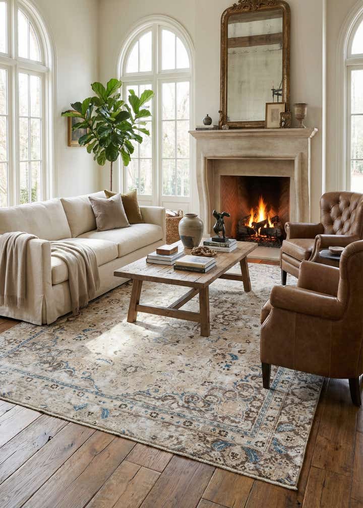 9' x 12' 1 Hand Knotted Ultra Vintage Persian Wool Rug