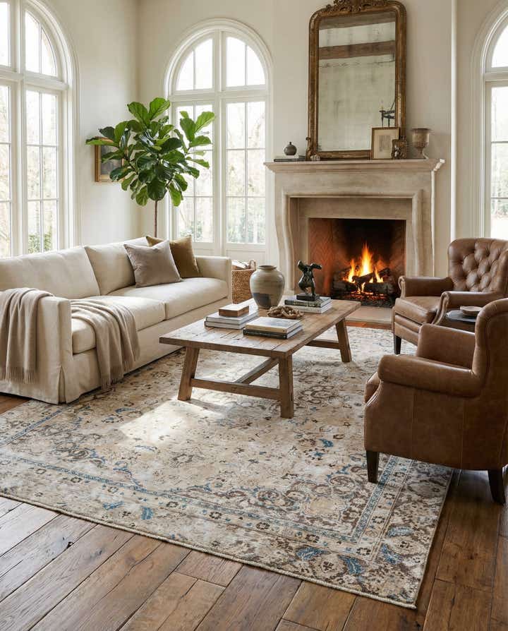 9' x 12' 1 Hand Knotted Ultra Vintage Persian Wool Rug