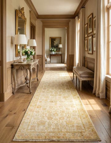 4' 7 x 14' 8 Kaizar Wool Runner Rug