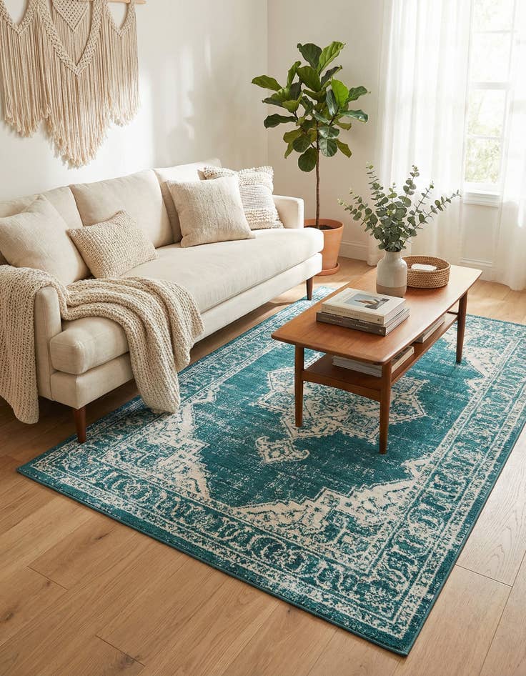 Detail image of  5' 3 x 8' Lennon Rug