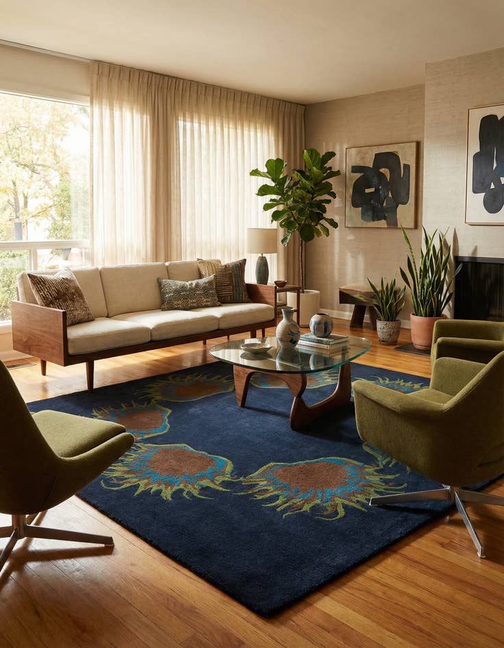 Detail image of 7' 6 x 7' 6 Luna Square Rug