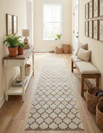 2' 7 x 16' 5 Lattice Runner Rug