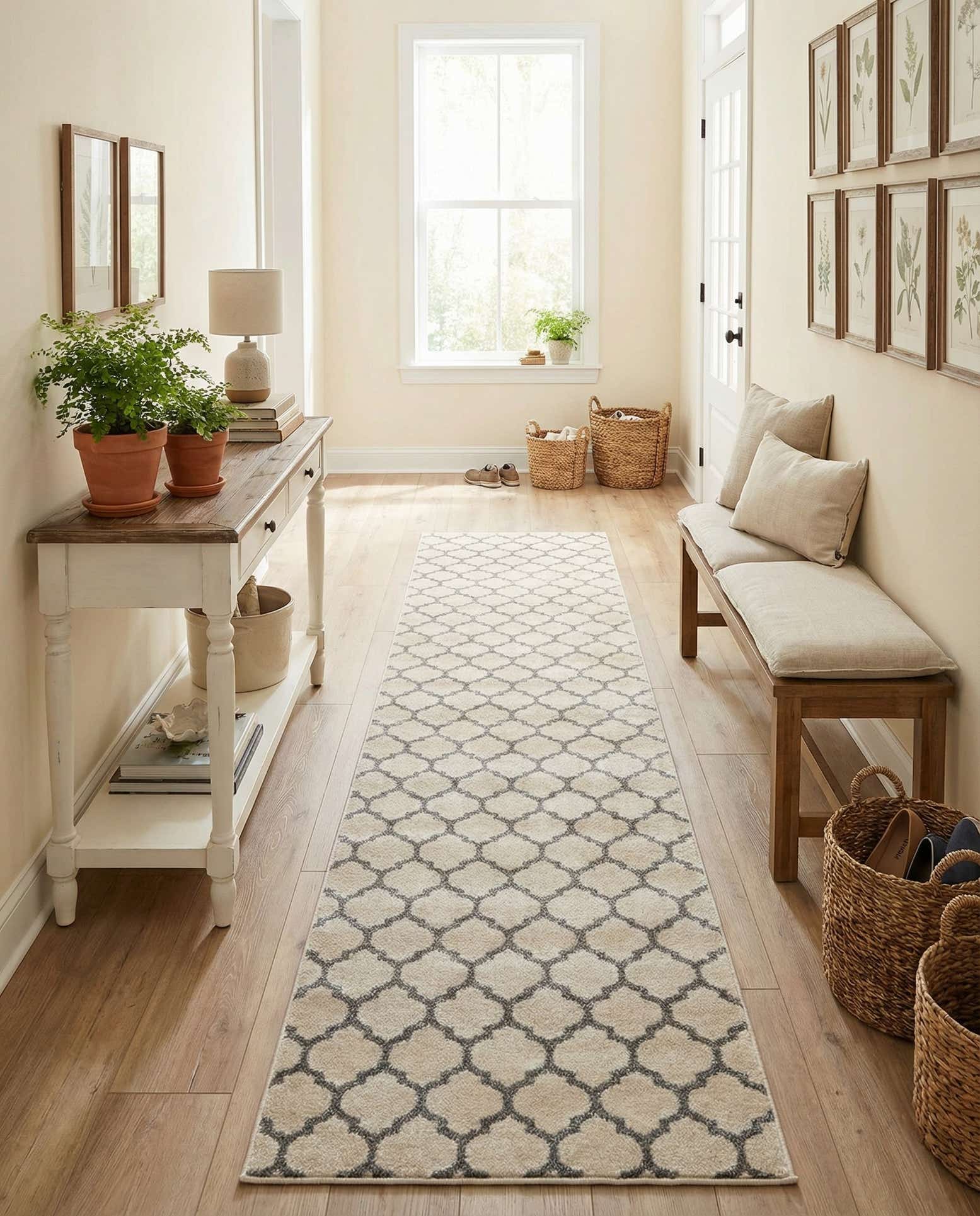 2' 7 x 16' 5 Lattice Runner Rug