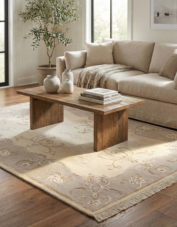 4' 2 x 5' 10 Hand Knotted Darya Wool Rug