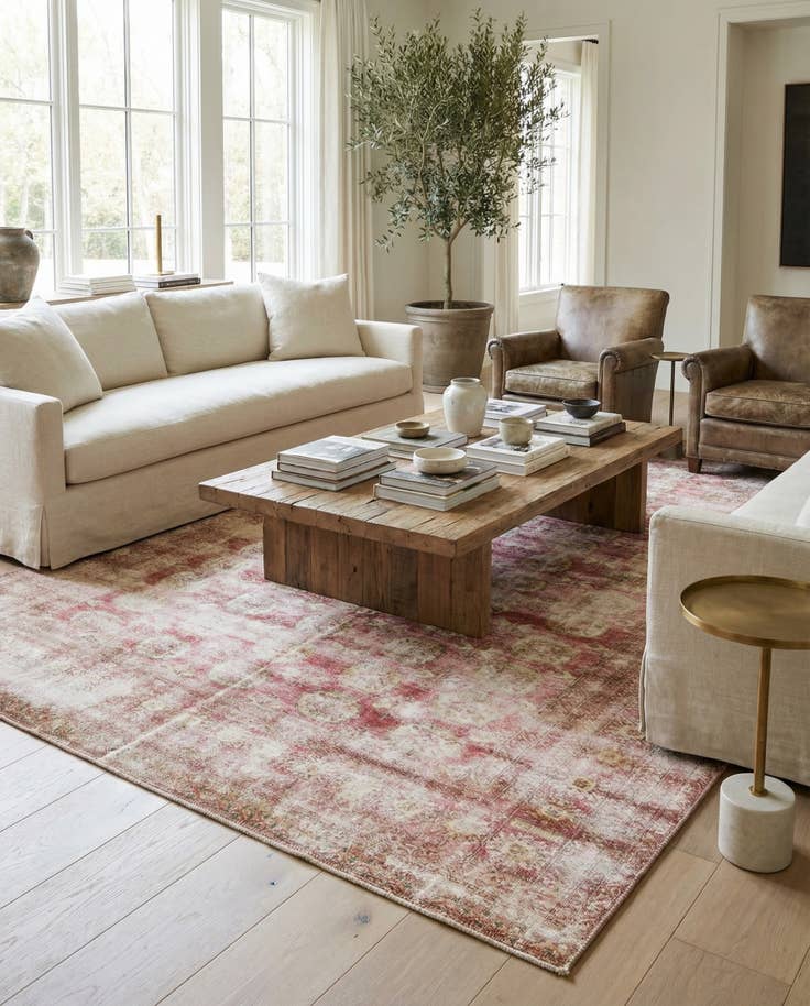 Detail image of 7' 4 x 10' 1 Hand Knotted Ultra Vintage Persian Wool Rug