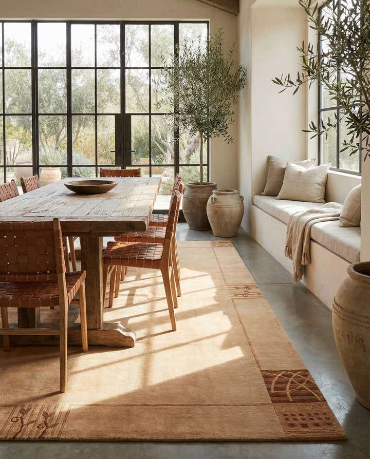 6' 8 x 8' 3 Hand Knotted Tibet Wool Rug