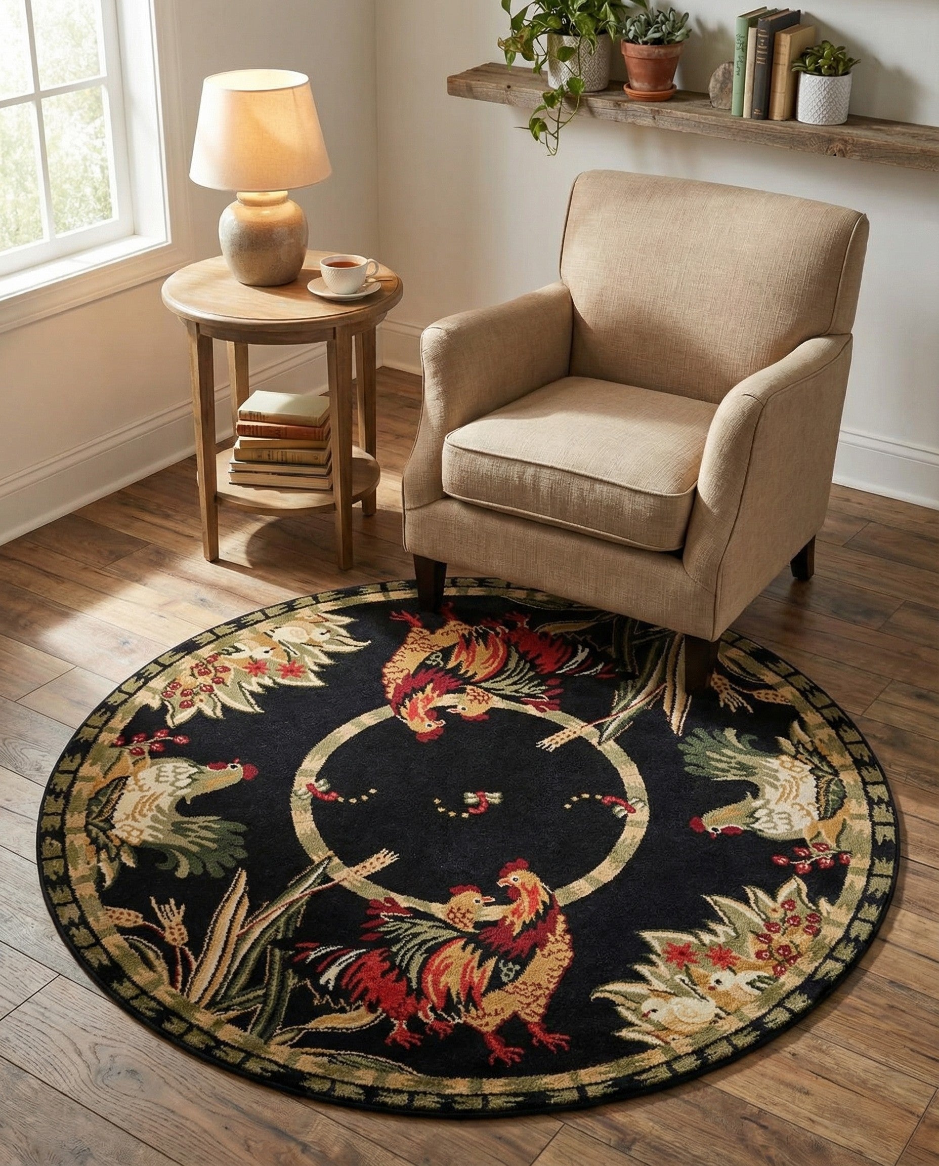 5' 3 x 5' 3 Pastoral Round Rug