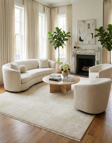 7' 11 x 10' 1 Hand Knotted Darya Wool Rug