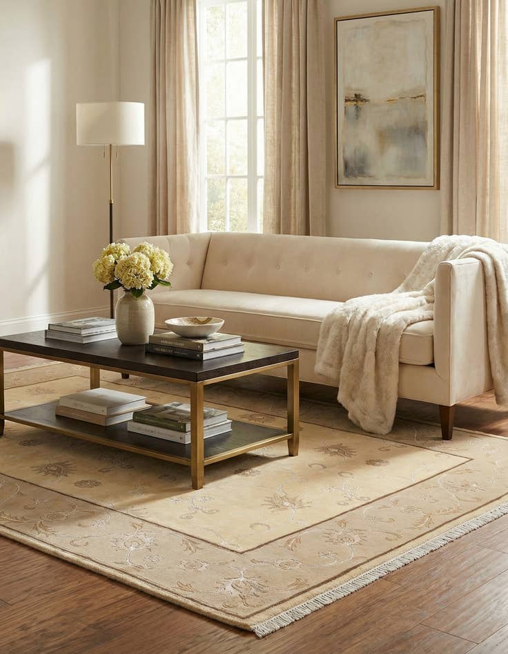 Detail image of 5' 8 x 7' 10  Hand Knotted Darya Rug