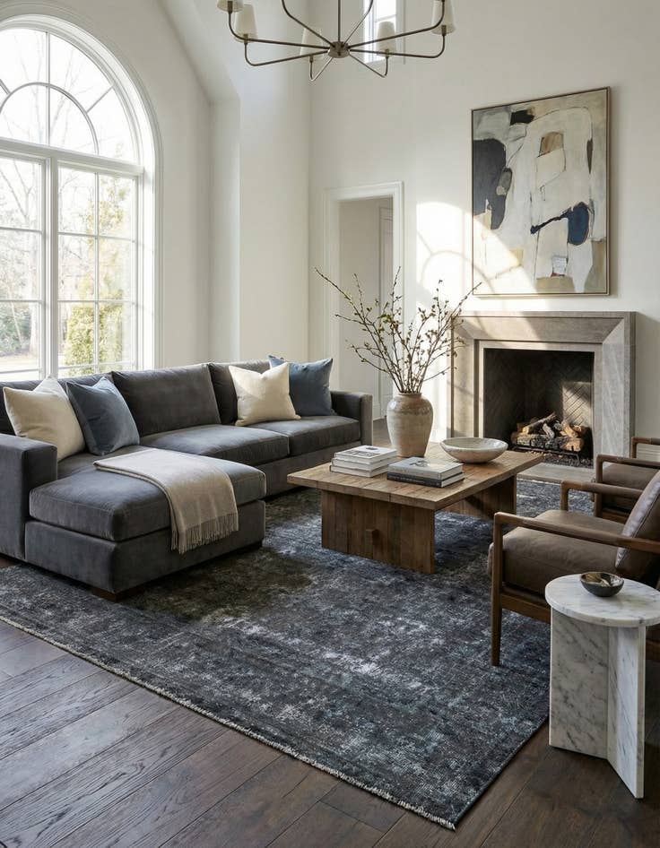 Detail image of 9' 3 x 12' 3  Hand Knotted Ultra Vintage Persian Wool Rug