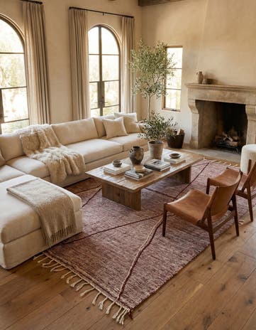 9' 10 x 13' 4 Hand Knotted Moroccan Wool Rug
