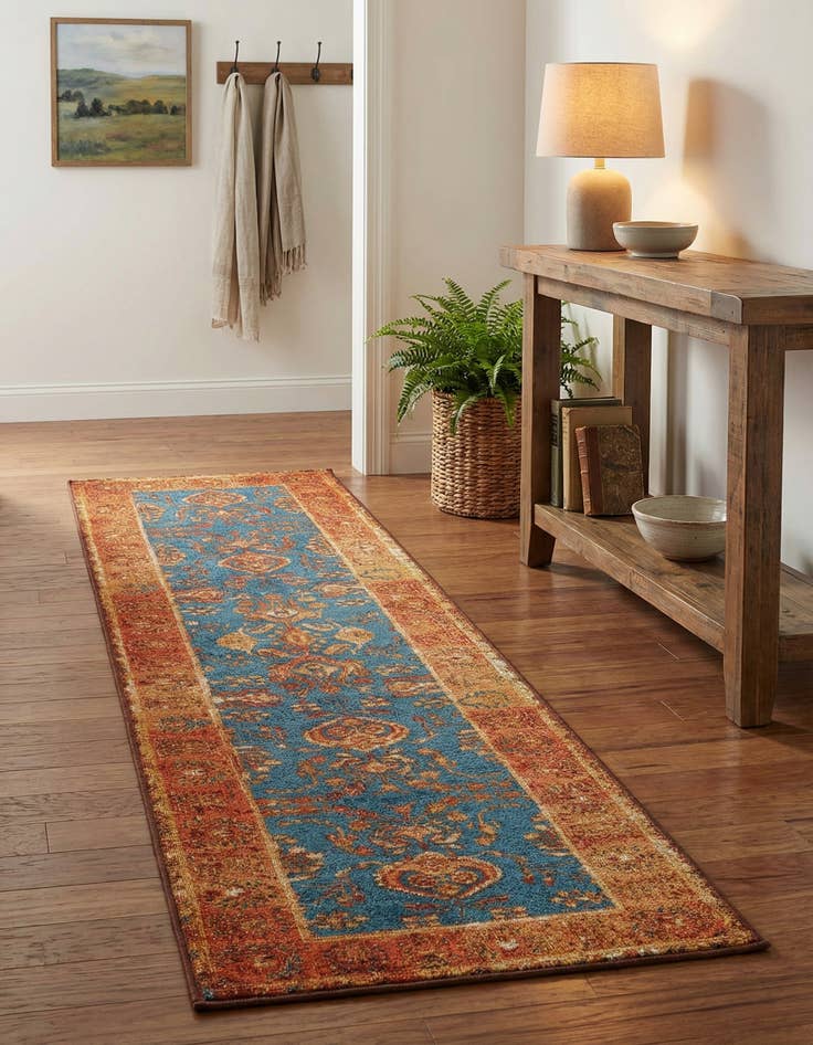 Detail image of 2' x 8' Easy-Clean Traditional Indoor / Outdoor Runner Rug