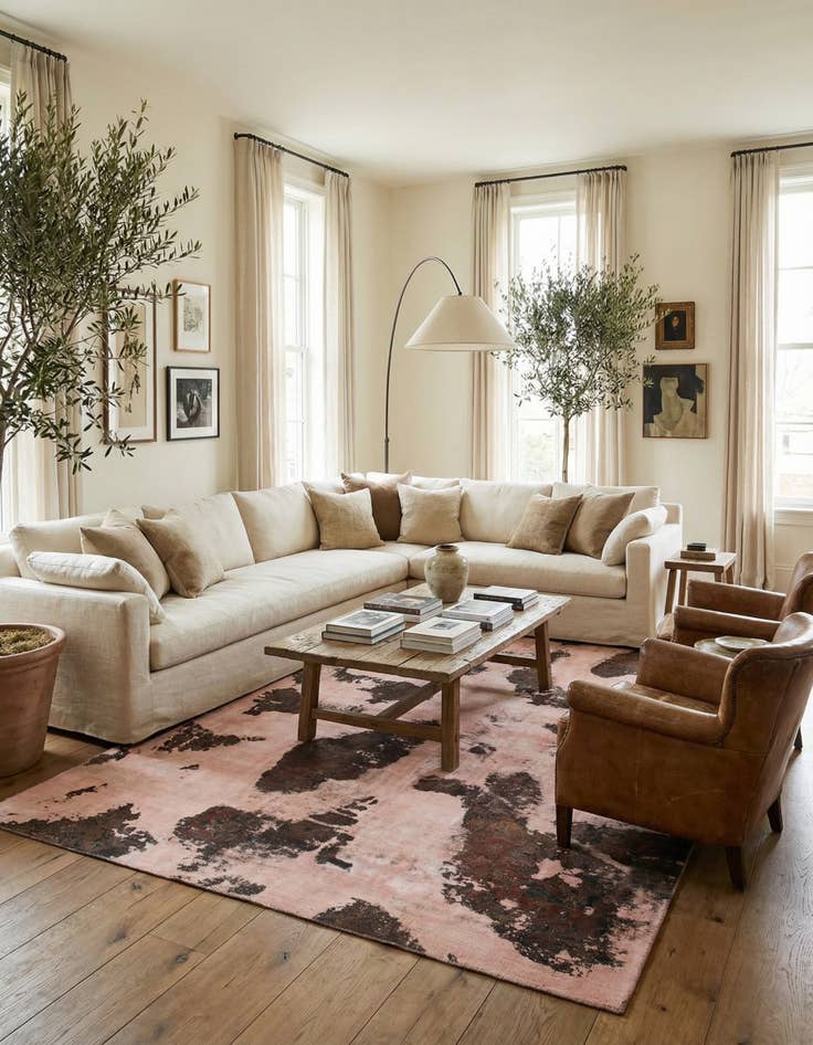 Detail image of 8' 4 x 12'  Hand Knotted Ultra Vintage Persian Wool Rug