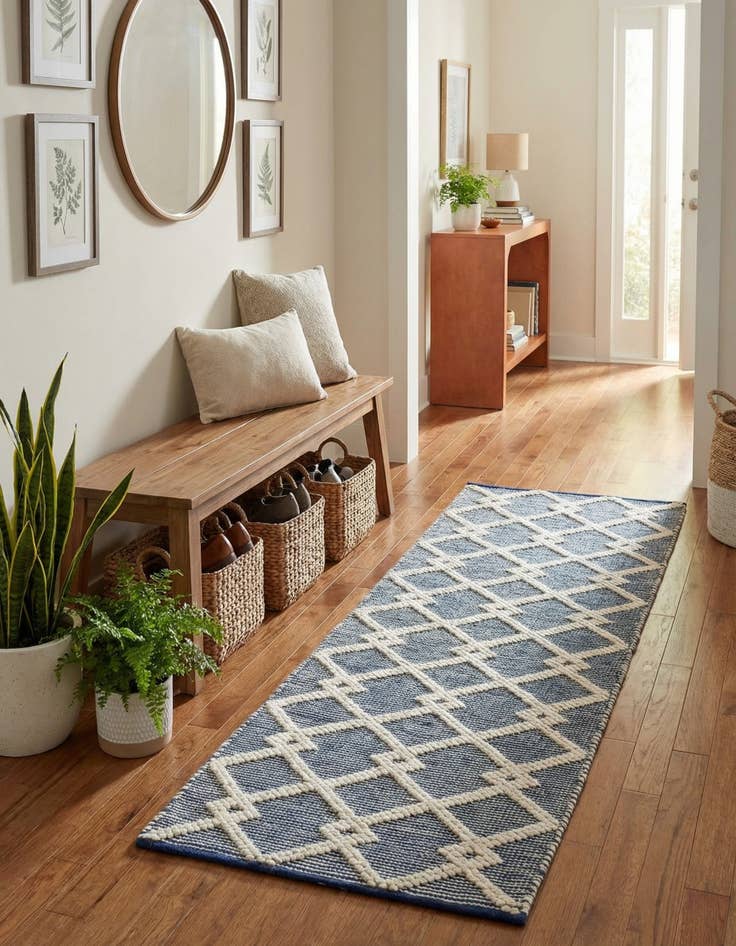 Detail image of 2' x 6' 1  Hand Knotted Jill Zarin Dorset Runner Rug