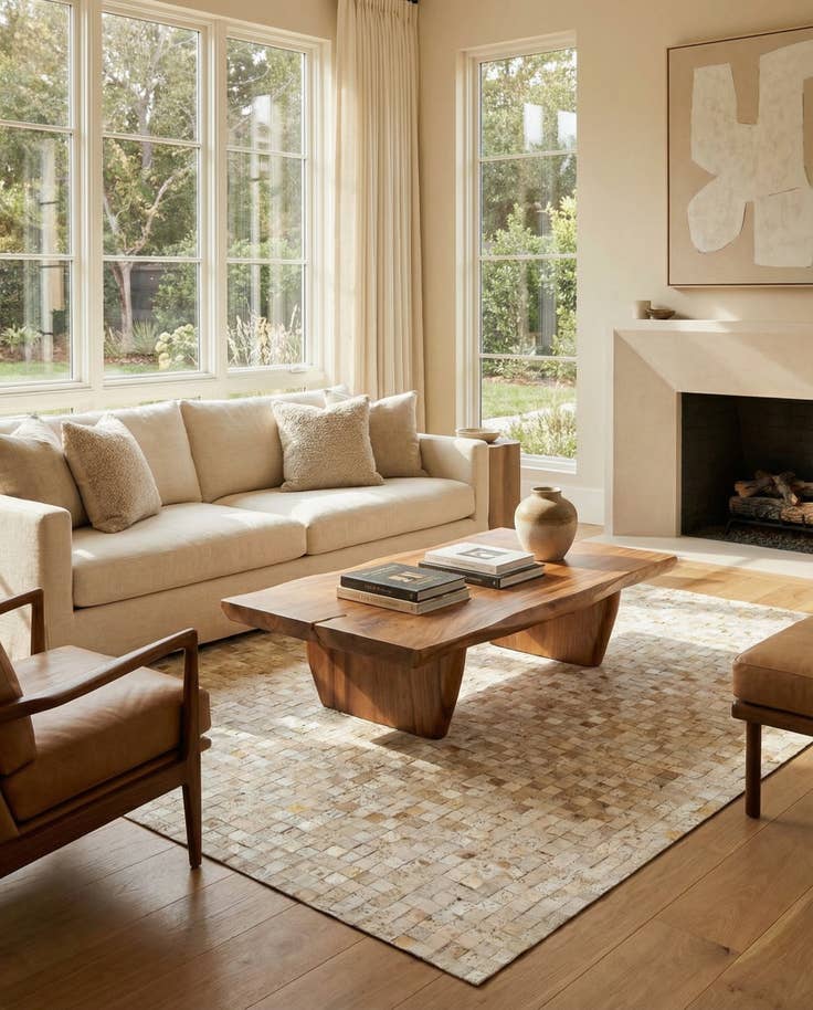 Detail image of 5' 3 x 7' 5 Cowhide Stocks Rug