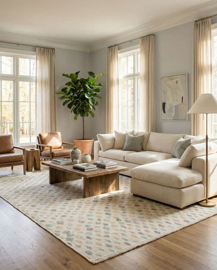 8' 9 x 12' 7 Hand Knotted Darya Wool Rug