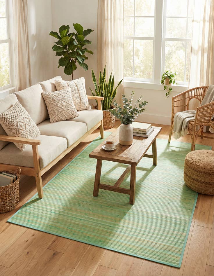 Detail image of 6' x 9' Bamboo Rug