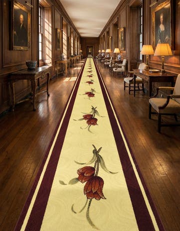 Cream Reproduction Gabbeh Runner Rug