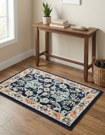 Navy Blue Yasmin Rug