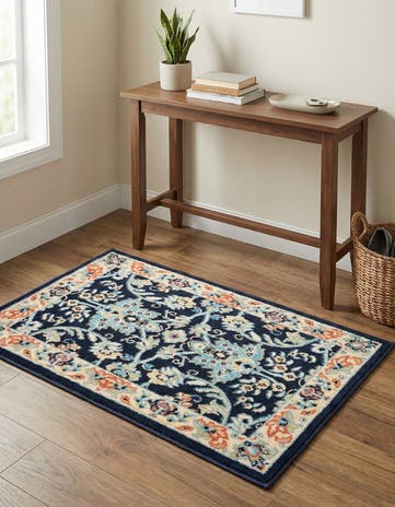 Navy Blue Yasmin Rug