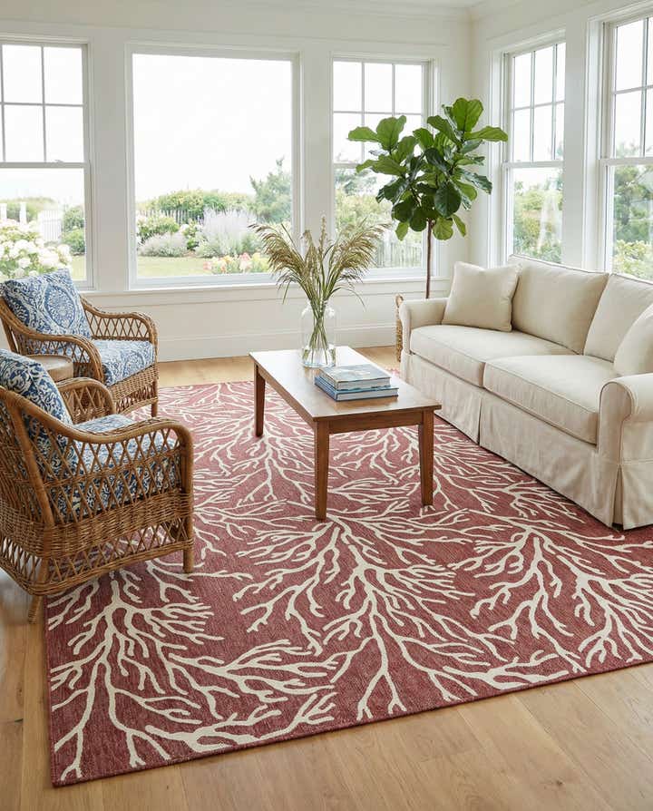 10' x 14' Easy-Clean Coastal Indoor / Outdoor Rug