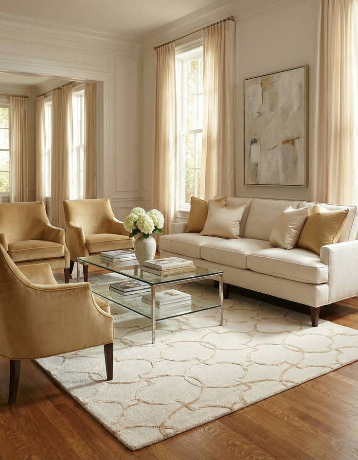 Detail image of 5' 1 x 7' 6 Luna Rug