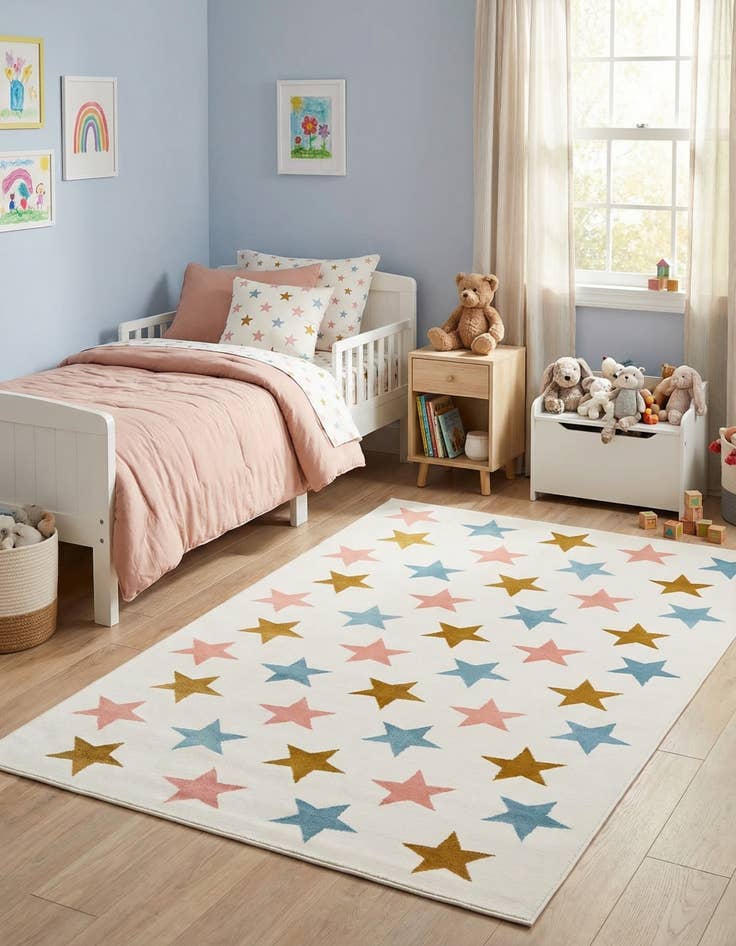 Detail image of 5' 3 x 8' Whimsy Kids Rug