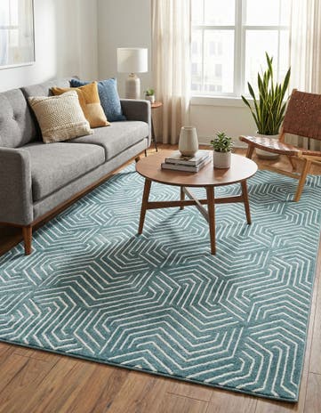 Aegean Blue Aakaar Rug