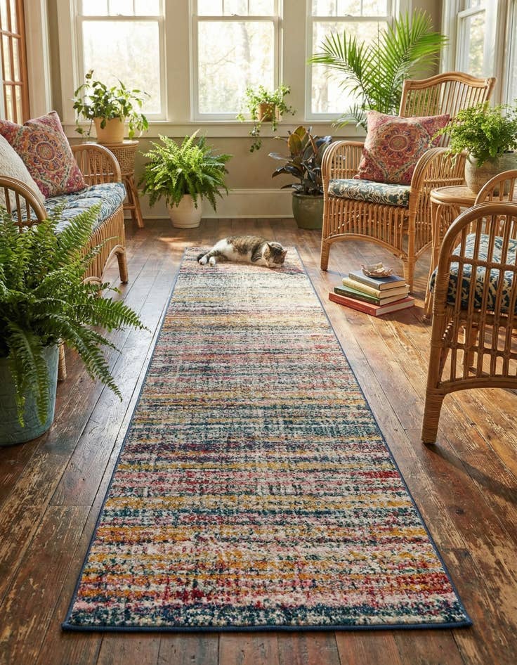 Detail image of 2' 2 x 8' Gemstone Runner Rug