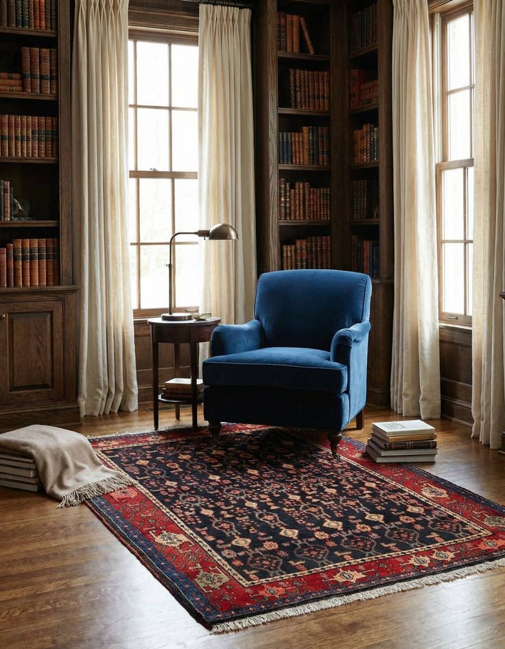 Detail image of 4' 5 x 6' 4 Bidjar Rug