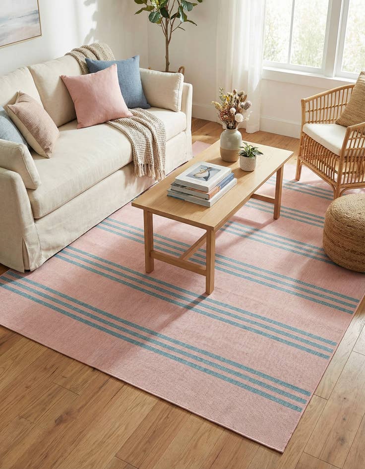 Detail image of 6' x 9' Easy-Clean Jill Zarin Anguilla Indoor / Outdoor Rug