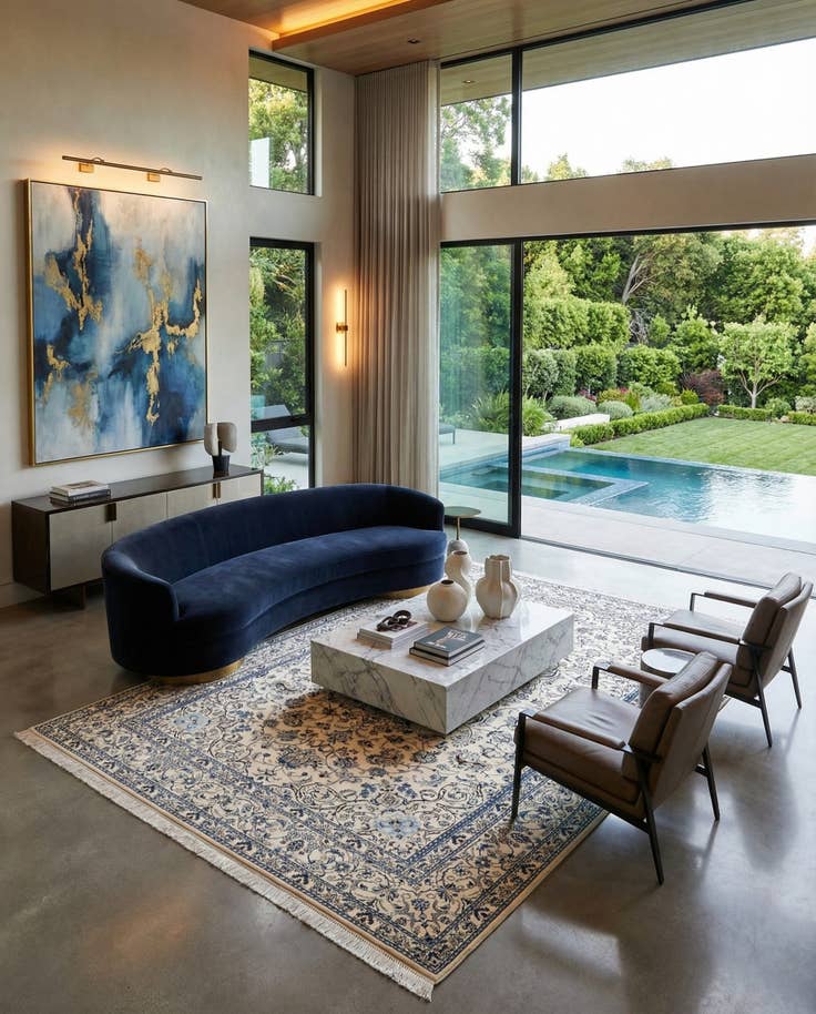 Detail image of 6' 11 x 10' 1 Hand Knotted Nain Rug