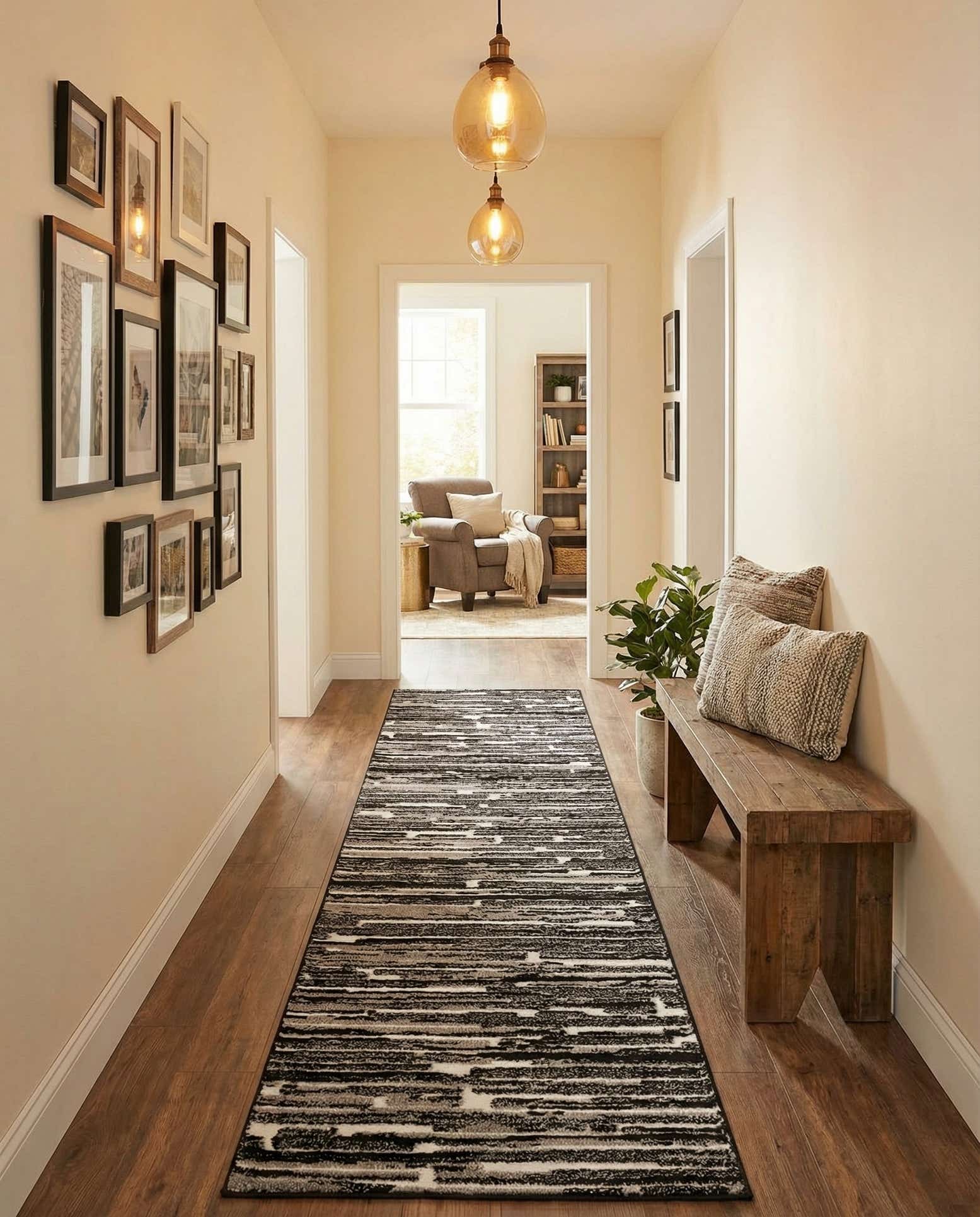 2' 7 x 10' Sepia Runner Rug