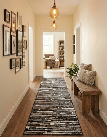 2' 7 x 10' Sepia Runner Rug