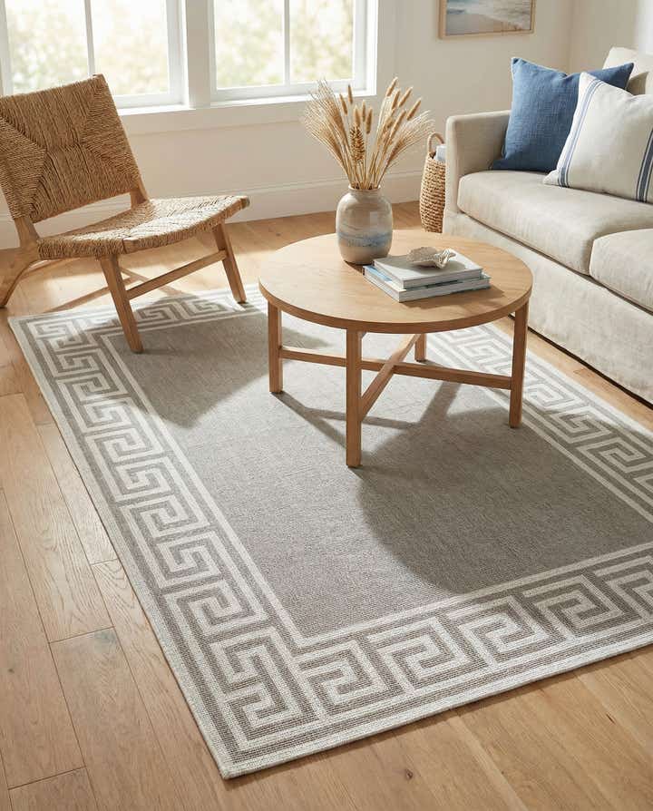 4' x 6' Easy-Clean Coastal Indoor / Outdoor Rug