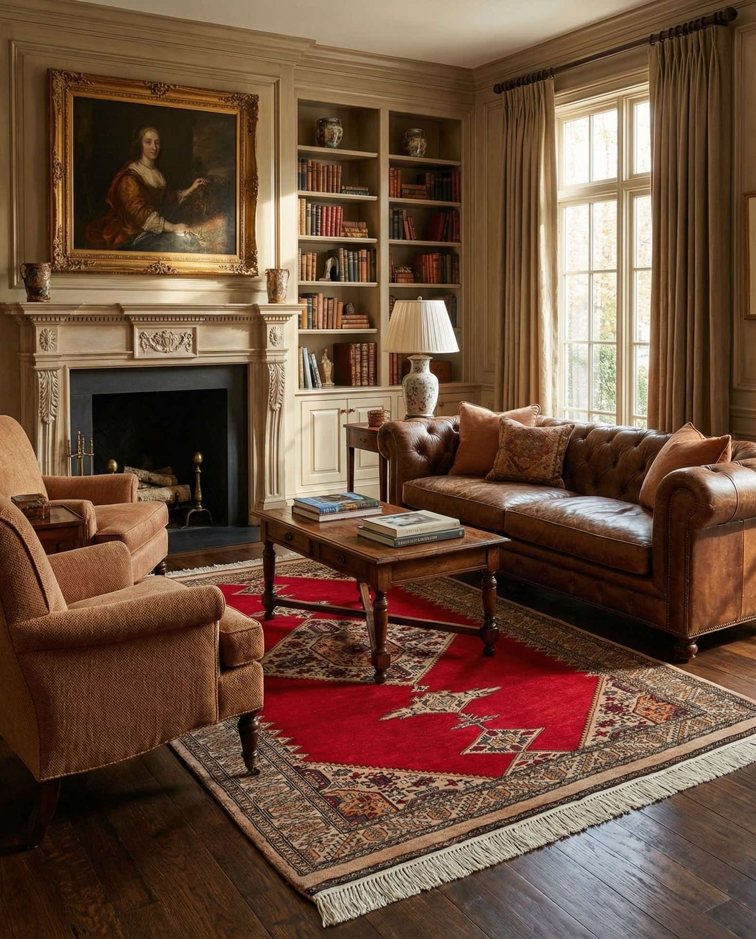 4' 3 x 6' 1 Hand Knotted Bokhara Wool Rug