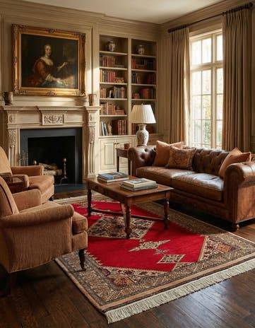 4' 3 x 6' 1 Hand Knotted Bokhara Wool Rug