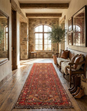 4' 2 x 11' Hand Knotted Kars Wool Runner Rug