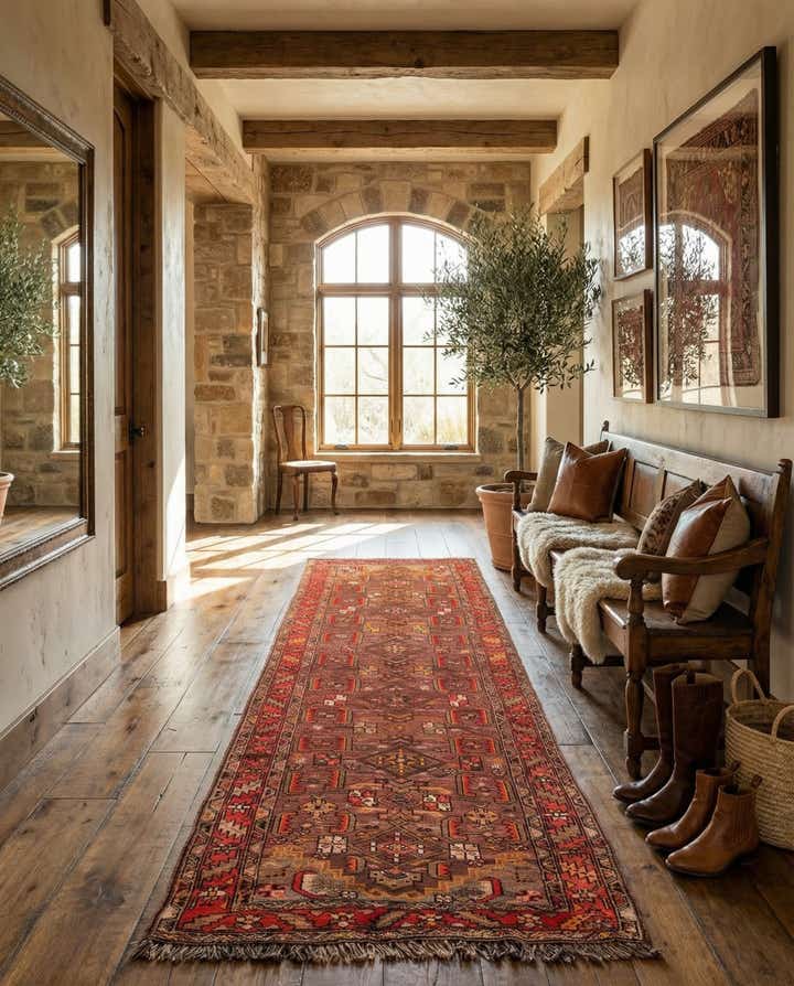 4' 2 x 11' Hand Knotted Kars Wool Runner Rug