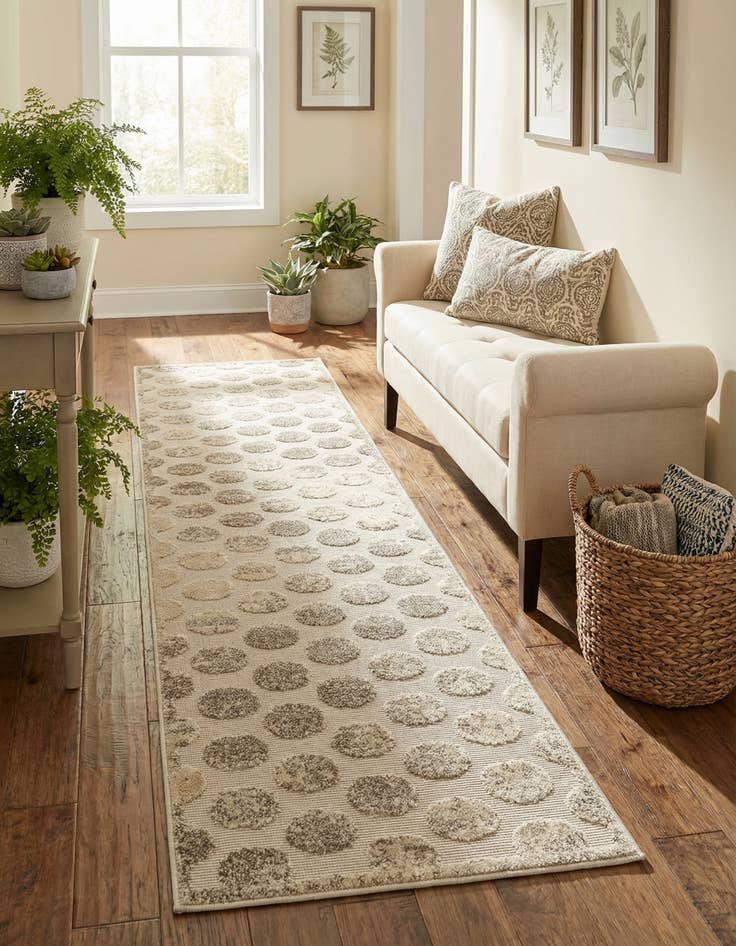 Detail image of 2' x 8'  Washable Sabrina Soto Indoor / Outdoor Runner Rug